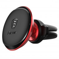 Baseus Magnetic Air Vent car mount holder with cable clip red (SUGX-A09)