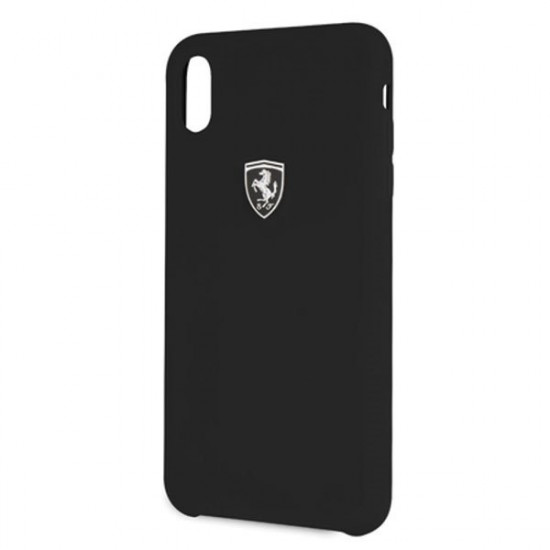 Ferrari Hardcase FEOSIHCI65BK iPhone Xs Max black / black Silicone Off track