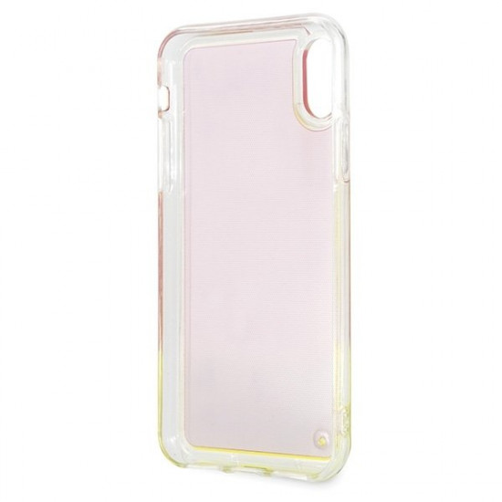 Guess GUHCPXGLCPI iPhone X / Xs pink / pink hard case California Glow in the dark