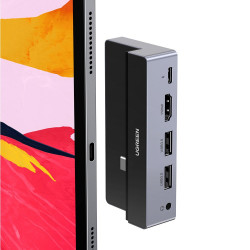 Ugreen 5in1 USB Type C Multifunctional HUB USB Typ C 3.2 Gen 1 Power Delivery 100 W gray (CM317 70688) Ugreen 5in1 USB Type C Multifunctional HUB USB Typ C 3.2 Gen 1 Power Delivery 100 W gray (CM317 70688)