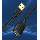 Ugreen USB 3.0 (female) - USB 3.0 (male) cable extension cord 1,5 m black (US129 30126)