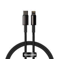 Baseus USB Type C - Lightning cable Power Delivery fast charge 20 W 1 m black (CATLWJ-01) Baseus USB Type C - Lightning cable Power Delivery fast charge 20 W 1 m black (CATLWJ-01)