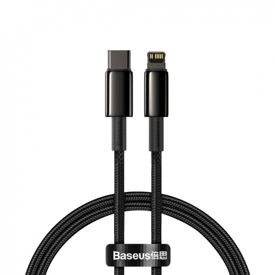 Baseus USB Type C - Lightning cable Power Delivery fast charge 20 W 1 m black (CATLWJ-01)