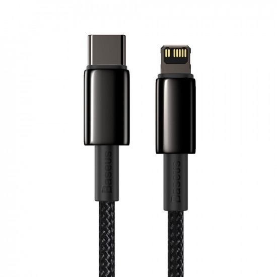 Baseus USB Type C - Lightning cable Power Delivery fast charge 20 W 1 m black (CATLWJ-01)