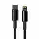 Baseus USB Type C - Lightning cable Power Delivery fast charge 20 W 1 m black (CATLWJ-01)