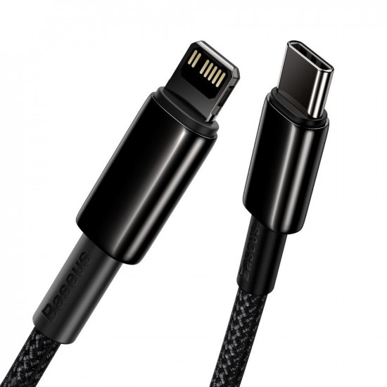 Baseus USB Type C - Lightning cable Power Delivery fast charge 20 W 1 m black (CATLWJ-01)