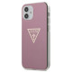 Guess GUHCP12SPCUMPTPI iPhone 12 5,4 &quot;pink / pink hardcase Metallic Collection Guess / GUE00084