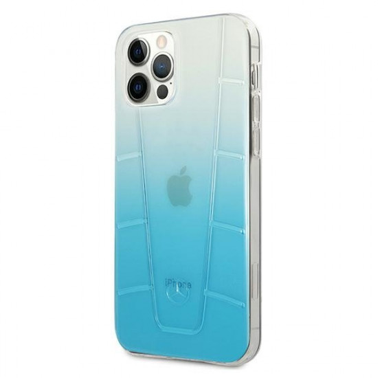 Mercedes MEHCP12MCLGBL iPhone 12/12 Pro 6.1 &quot;blue / blue hardcase Transparent Line