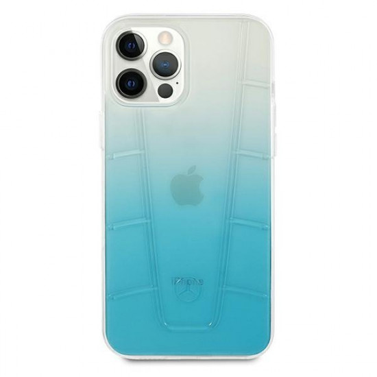 Mercedes MEHCP12MCLGBL iPhone 12/12 Pro 6.1 &quot;blue / blue hardcase Transparent Line