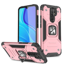 Wozinsky Ring Armor Case Kickstand Tough Rugged Cover for Xiaomi Redmi 10X 4G / Xiaomi Redmi Note 9 pink Wozinsky Ring Armor Case Kickstand Tough Rugged Cover for Xiaomi Redmi 10X 4G / Xiaomi Redmi Note 9 pink