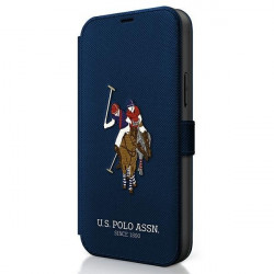 US Polo USFLBKP12LPUGFLNV iPhone 12 Pro Max 6.7 &quot;navy blue / navy book Polo Embroidery Collection