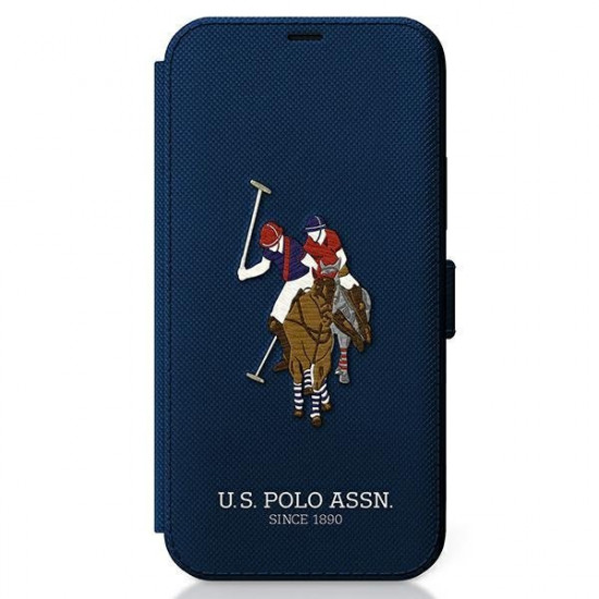 US Polo USFLBKP12LPUGFLNV iPhone 12 Pro Max 6.7 &quot;navy blue / navy book Polo Embroidery Collection