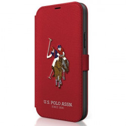 US Polo USFLBKP12LPUGFLRE iPhone 12 Pro Max 6.7 &quot;red / red book Polo Embroidery Collection