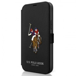 US Polo USFLBKP12MPUGFLBK iPhone 12/12 Pro 6.1 &quot;black / black book Polo Embroidery Collection