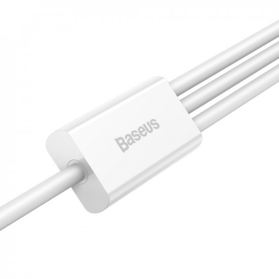 Baseus Superior Cable USB - Lightning / micro USB / USB Type 3,5 A 1,5m White (CAMLTYS-02)