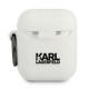 Karl Lagerfeld KLACA2SILCHWH AirPods cover white / white Silicone Choupette