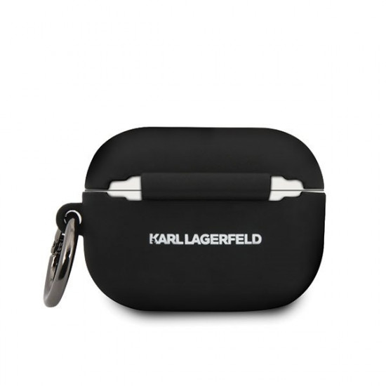 Case Karl Lagerfeld KLACAPSILGLBK AirPods Pro cover black / black Silicone Ikonik Karl Lagerfeld / KF000310 KF000310