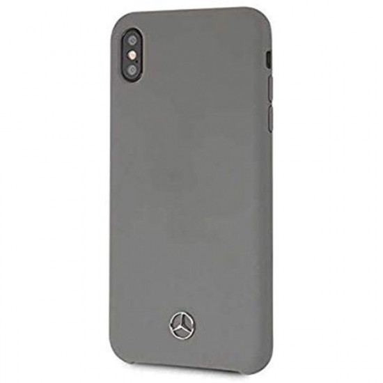 Mercedes MEHCI65SILGR iPhone Xs Max hard case gray / gray Silicon