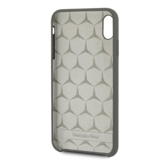 Mercedes MEHCI65SILGR iPhone Xs Max hard case gray / gray Silicon