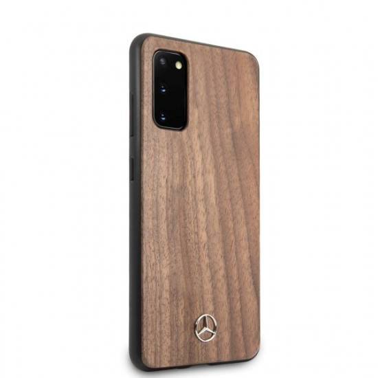 Mercedes MEHCS62VWOLB S20 G980 hard case brown / brown Wood Line Walnut