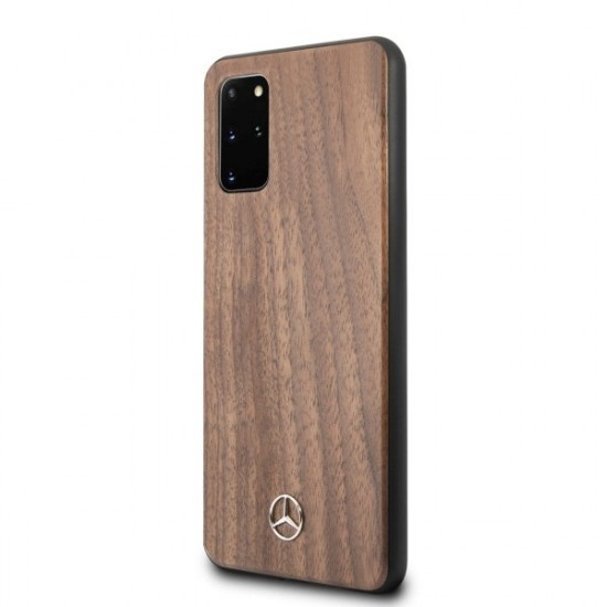 Mercedes MEHCS67VWOLB S20 + G985 hard case brown / brown Wood Line Walnut