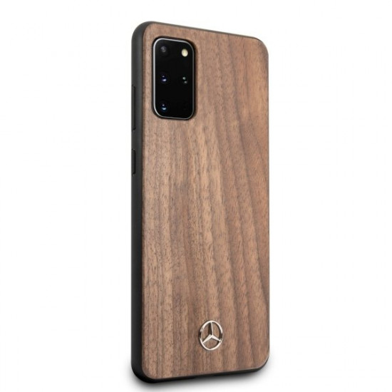 Mercedes MEHCS67VWOLB S20 + G985 hard case brown / brown Wood Line Walnut