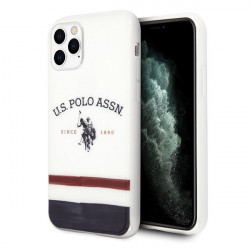US Polo USHCN58PCSTRB iPhone 11 Pro white / white Tricolor Pattern Collection