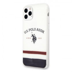 US Polo USHCN58PCSTRB iPhone 11 Pro white / white Tricolor Pattern Collection