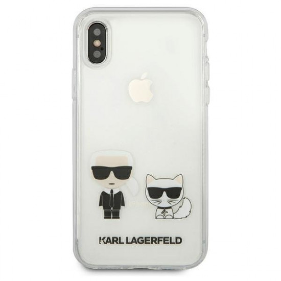 Karl Lagerfeld KLHCPXCKTR iPhone X / Xs hardcase Transparent Karl &amp; Choupette