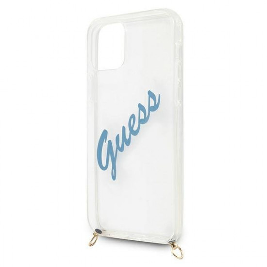 Guess GUHCP12SCRTVSBL iPhone 12 mini 5,4 &quot;blue / blue hardcase Script Vintage