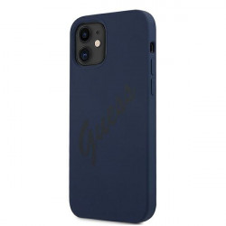Guess GUHCP12SLSVSBL iPhone 12 mini 5,4 "blue / blue hardcase Script Vintage Guess GUHCP12SLSVSBL iPhone 12 mini 5,4 "blue / blue hardcase Script Vintage
