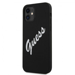 Guess GUHCP12SLSVSBW iPhone 12 mini 5.4 "black and white / black white hardcase Silicone Vintage Guess GUHCP12SLSVSBW iPhone 12 mini 5.4 "black and white / black white hardcase Silicone Vintage