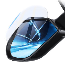 Baseus 0.15mm Rainproof Film for Car Rear-View Mirror (Oval 2 pcs/pack 135*95mm) Transparent (SGFY-C02)
