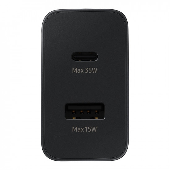 Samsung Fast Duo fast charger USB / USB Type C Power Delivery 3.0 Quick Charge 2.0 35W 3A black (EP-TA220NBEGEU)