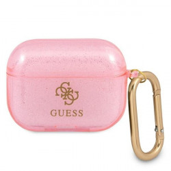 Guess GUAPUCG4GP AirPods Pro cover pink / pink Glitter Collection
