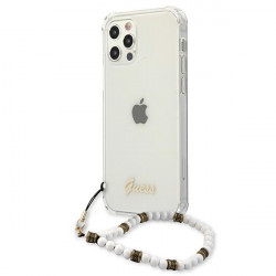 Guess GUHCP12LKPSWH iPhone 12 Pro Max 6.7 "Transparent hardcase White Pearl Guess GUHCP12LKPSWH iPhone 12 Pro Max 6.7 "Transparent hardcase White Pearl