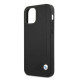 Case BMW BMHCP12MRCDPK iPhone 12/12 Pro 6,1" black/black hardcase Leather Deboss