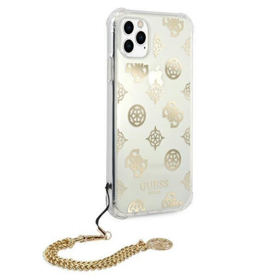 Guess GUHCN58KSPEGO iPhone 11 Pro 5,8" złoty/gold hardcase Peony Chain Collection Guess GUHCN58KSPEGO iPhone 11 Pro 5,8" złoty/gold hardcase Peony Chain Collection