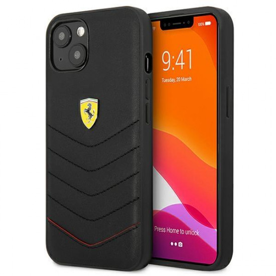 Ferrari FEHCP13SRQUK iPhone 13 mini 5,4" black/black hardcase Off Track Quilted