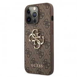 Guess GUHCP13X4GMGBR iPhone 13 Pro Max 6,7" brązowy/brown hardcase 4G Big Metal Logo Guess GUHCP13X4GMGBR iPhone 13 Pro Max 6,7" brązowy/brown hardcase 4G Big Metal Logo