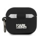 Karl Lagerfeld KLACA3SILKHBK AirPods 3 cover czarny/black Silicone Ikonik Karl Lagerfeld KLACA3SILKHBK AirPods 3 cover czarny/black Silicone Ikonik
