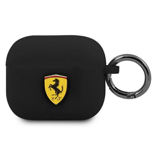 Ferrari FEA3SILBK AirPods 3 cover czarny/black Silicone Ferrari FEA3SILBK AirPods 3 cover czarny/black Silicone