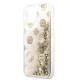 Guess GUHCP13SLGPEGO iPhone 13 mini 5,4" gold/gold hardcase Peony Liquid Glitter