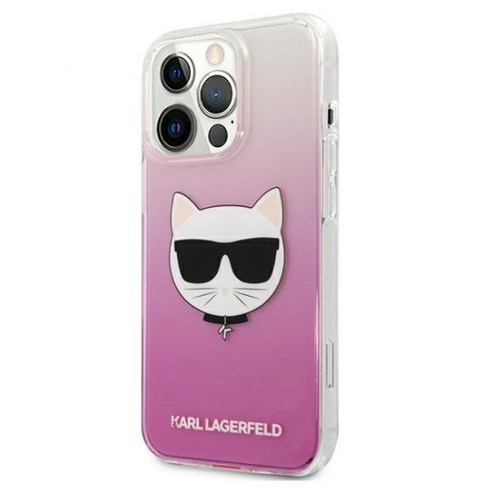 Karl Lagerfeld KLHCP13LCTRP iPhone 13 Pro / 13 6,1" hardcase pink/pink Choupette Head