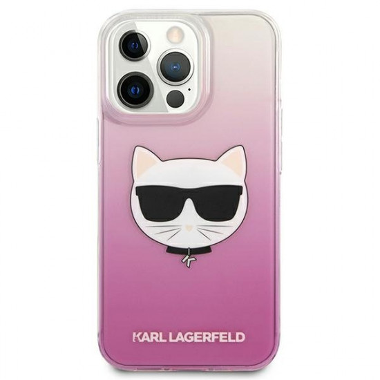 Karl Lagerfeld KLHCP13LCTRP iPhone 13 Pro / 13 6,1" hardcase pink/pink Choupette Head