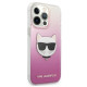 Karl Lagerfeld KLHCP13LCTRP iPhone 13 Pro / 13 6,1" hardcase pink/pink Choupette Head