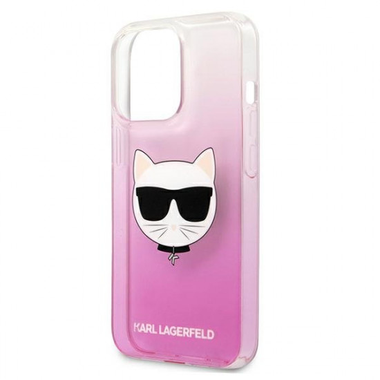 Karl Lagerfeld KLHCP13LCTRP iPhone 13 Pro / 13 6,1" hardcase pink/pink Choupette Head