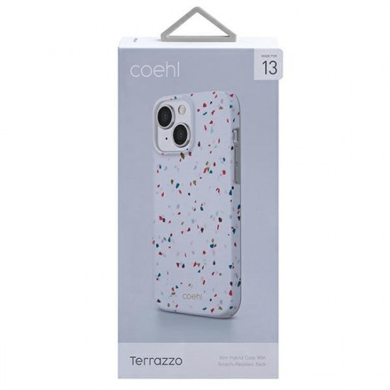 UNIQ case Coehl Terrazzo iPhone 13 6.1 "white / natural white UNIQ case Coehl Terrazzo iPhone 13 6.1 "white / natural white