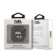 Karl Lagerfeld KLA2UKHGK AirPods cover black / black Glitter Karl`s Head