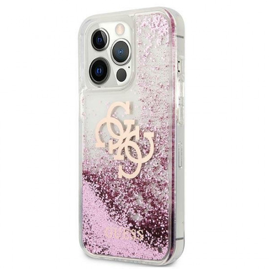 Guess GUHCP13XLG4GPI iPhone 13 Pro Max 6.7 &quot;pink / pink hardcase 4G Big Liquid Glitter